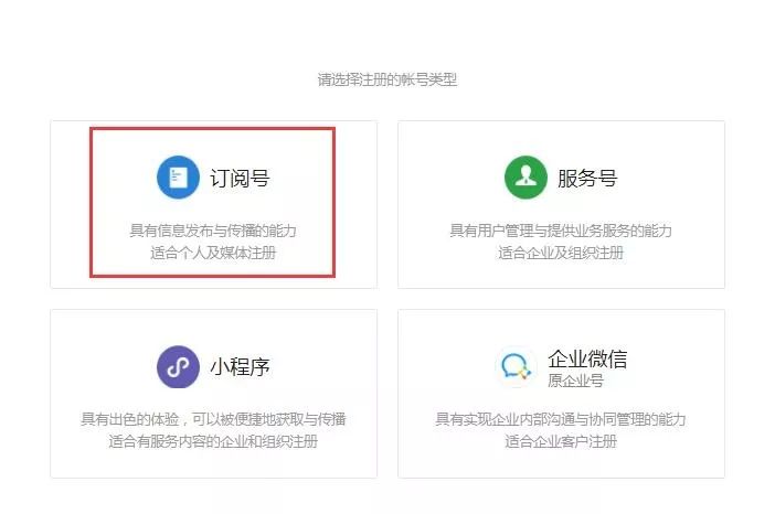 微信公众号注册费用