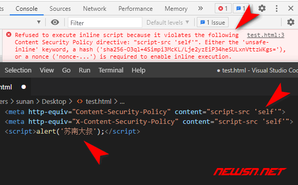 苏南大叔：内容安全策略CSP（Content-Security-Policy），如何预防xss ？ - csp-script-self